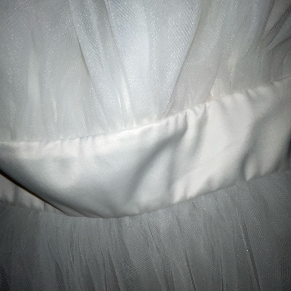 Katie May White Tulle Short Strapless Dress - Picture 6 of 9